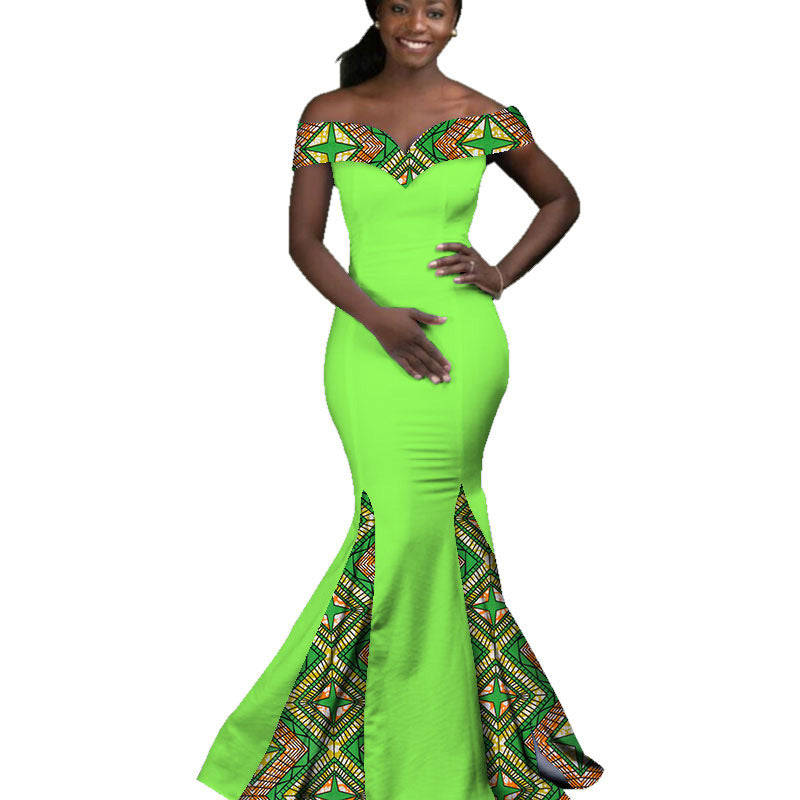 Robe Longue Wax Ankara Pour Femmes En Coton Imprimé Authentique Africaine Chic Moderne