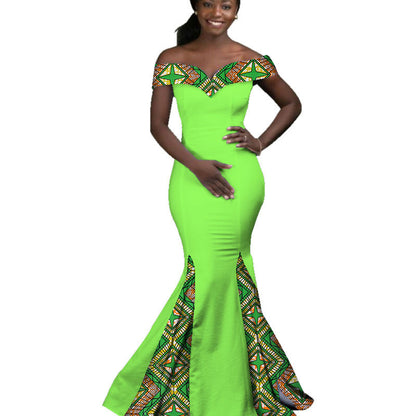 Robe Longue Wax Ankara Pour Femmes En Coton Imprimé Authentique Africaine Chic Moderne