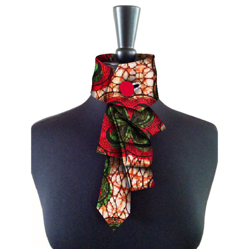 Bow Collar Africain Pour Femmes En Coton Avec Motif Géométrique Et Nœud Florale Pour Un Style Raffiné Décontracté