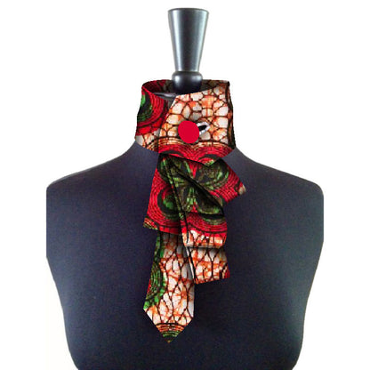 Bow Collar Africain Pour Femmes En Coton Avec Motif Géométrique Et Nœud Florale Pour Un Style Raffiné Décontracté