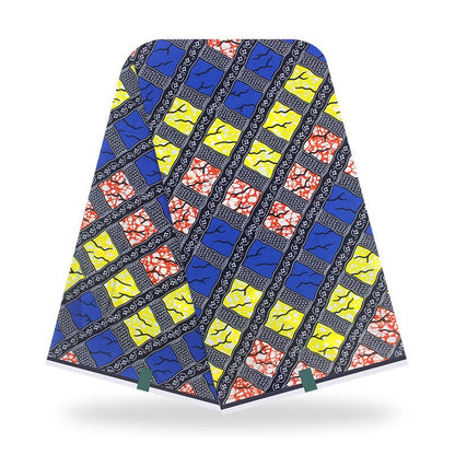 Tissu Batik Africain En Coton 100 Pourcent Imprimé Et Teinté Avec Motifs Floraux Naturels Doux Et Durable