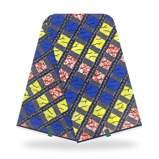 Tissu Batik Africain En Coton 100 Pourcent Imprimé Et Teinté Avec Motifs Floraux Naturels Doux Et Durable