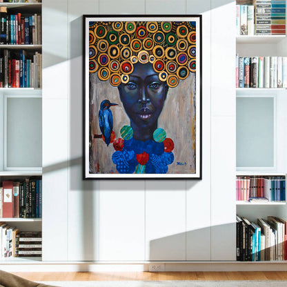 Tableau Décoratif Africain Sans Cadre Imprimé Sur Toile Étanche Haute Qualité Pour Mur Moderne Avec Couleurs Vives