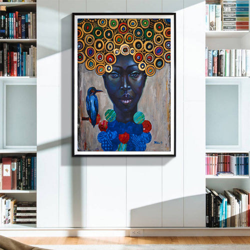 Tableau Décoratif Africain Sans Cadre Imprimé Sur Toile Étanche Haute Qualité Pour Mur Moderne Avec Couleurs Vives