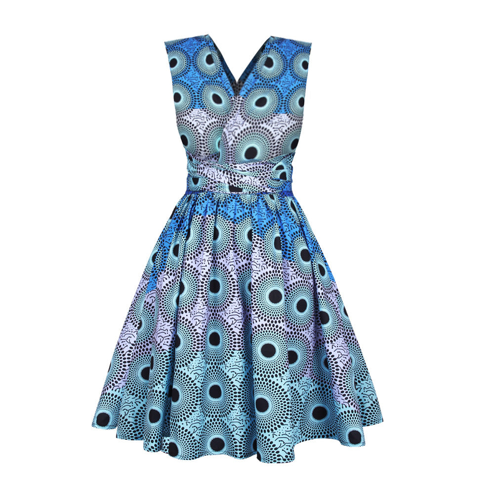 Jupe Plissée Imprimée D'Inspiration Africaine Pour Femme Confortable Et Élégante