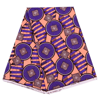 Tissu Batik Africain Polyester 100 Pourcent Motifs Riches Durable Pour Couture Déco DIY