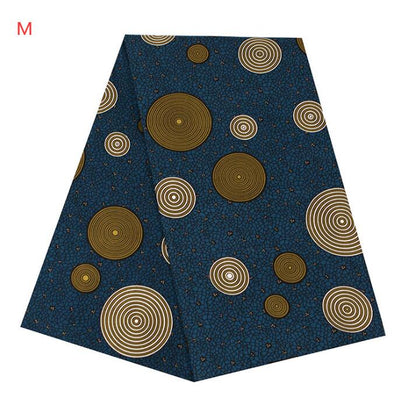 Tissu Wax Africain En Coton 100 Pour Cent Imprimé Par Lot De 6 Yards Vendu Par Pièce Couleurs Riches