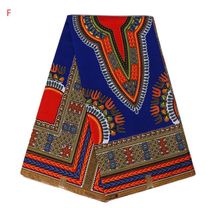 Tissu Wax Africain En Coton 100 Pour Cent Imprimé Par Lot De 6 Yards Vendu Par Pièce Couleurs Riches