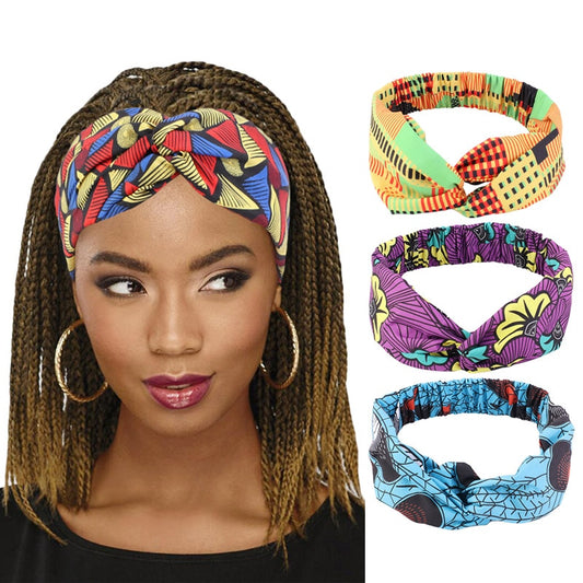 Bandeau Cheveux Motif Africain Pour Femmes Effet Twist Élégant Confort Moderne Accessoire Style Quotidien