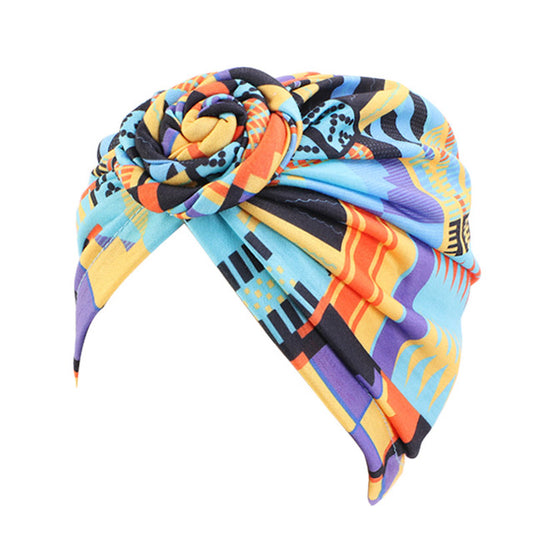 Turban Femme Motif Africain Noeud Headwrap Élégant Confortable En Coton Doux Pour Toutes Vos Tenues