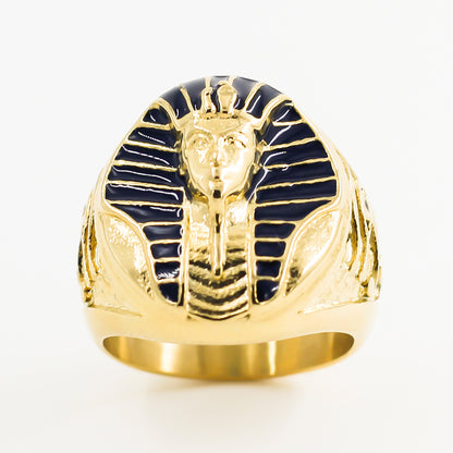 Bague Sphinx En Alliage Doré Vintage Européenne Et Américaine Design Moderne Chic Et Ludique