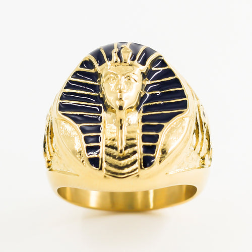 Bague Sphinx En Alliage Doré Vintage Européenne Et Américaine Design Moderne Chic Et Ludique