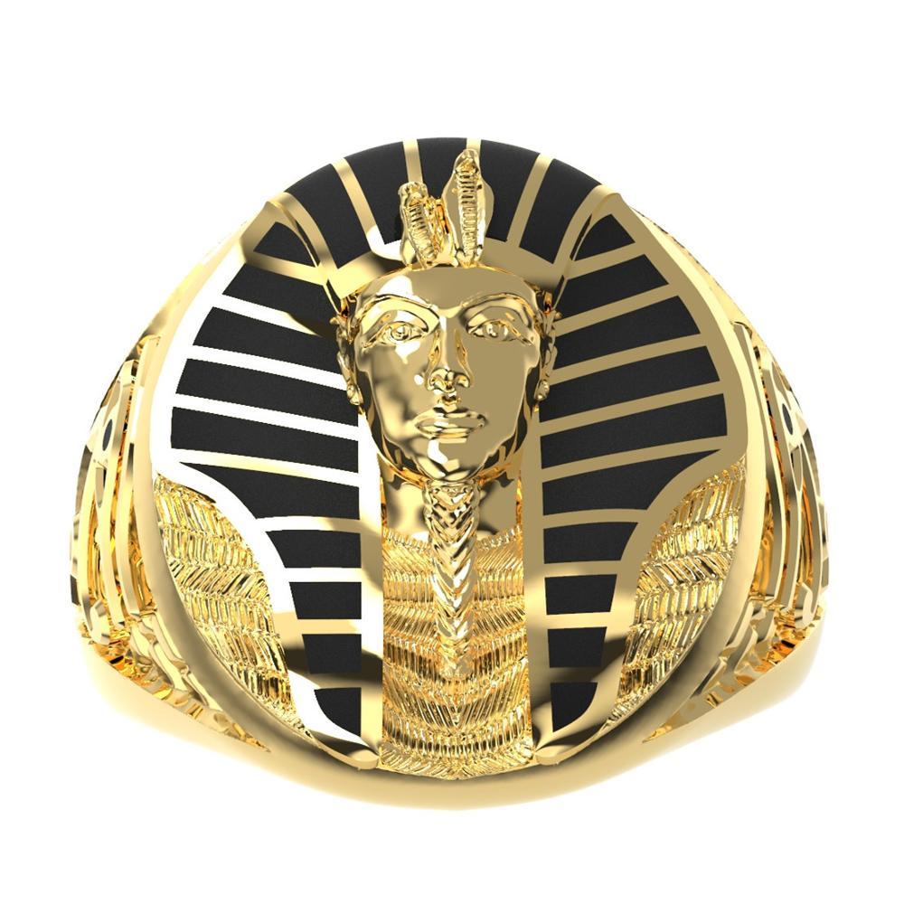 Bague Sphinx En Alliage Doré Vintage Européenne Et Américaine Design Moderne Chic Et Ludique
