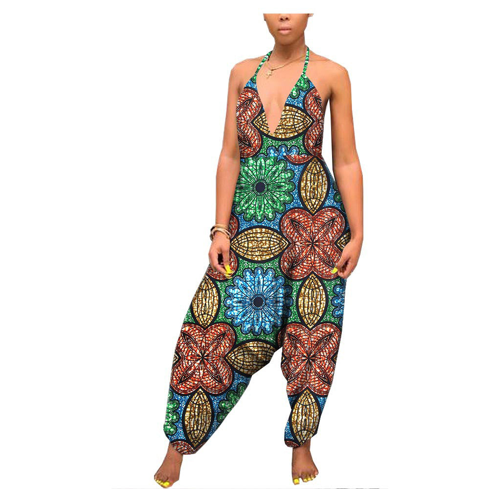 Pantalon Large Imprimé Ethnique Africain Pour Femmes Confortable Et Moderne Parfait Pour Quotidien