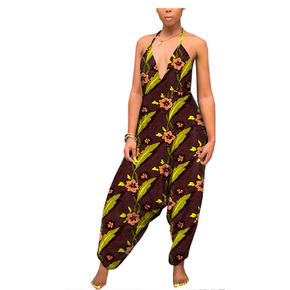 Pantalon Large Imprimé Ethnique Africain Pour Femmes Confortable Et Moderne Parfait Pour Quotidien