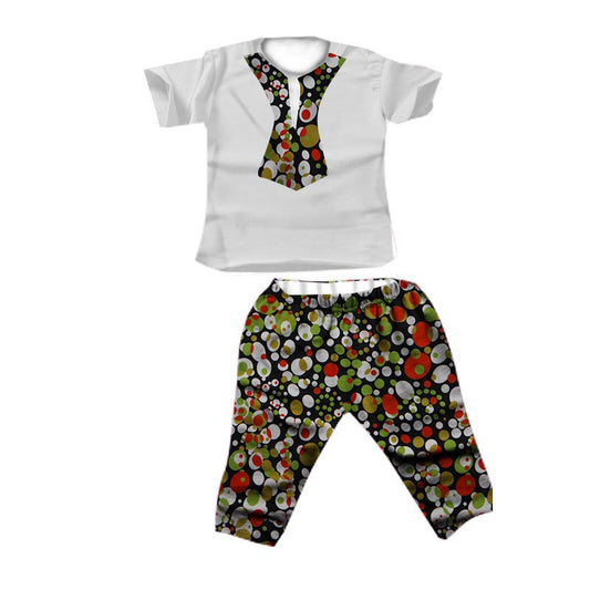 Ensemble Garçon Coton Batik Imprimé Pour Élégance Africaine Et Confort Toute La Journée