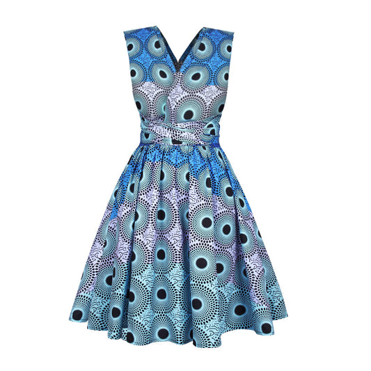 Robe Plissée À Lacets Décolleté En V Pour Sorties En Boîte De Nuit Sexy Confortable Et Stylée