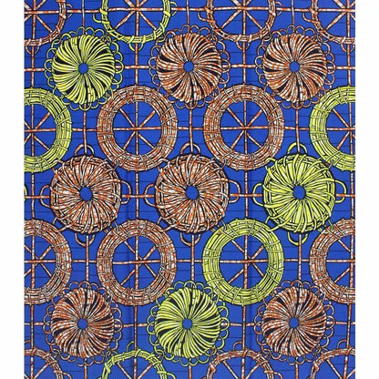 Tissu Batik Africain En Coton 100 Pourcent Imprimé Et Teinté Avec Motifs Floraux Naturels Doux Et Durable