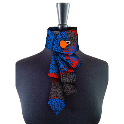 Bow Collar Africain Pour Femmes En Coton Avec Motif Géométrique Et Nœud Florale Pour Un Style Raffiné Décontracté