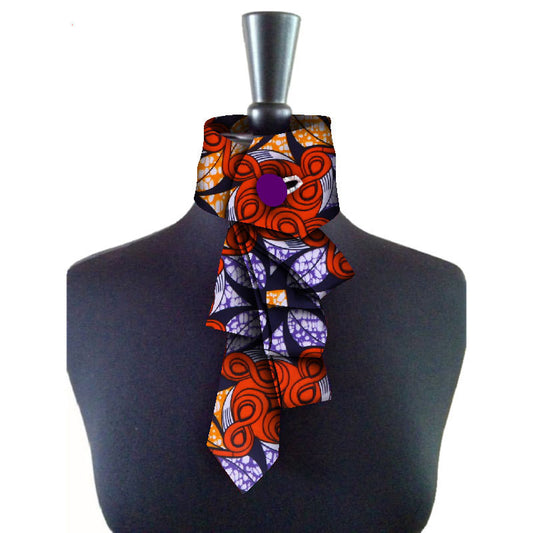 Bow Collar Africain Pour Femmes En Coton Avec Motif Géométrique Et Nœud Florale Pour Un Style Raffiné Décontracté