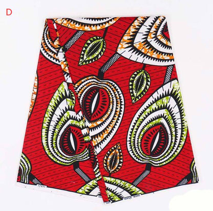Tissu Wax Africain En Coton 100 Pour Cent Imprimé Par Lot De 6 Yards Vendu Par Pièce Couleurs Riches