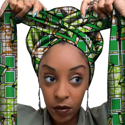 Accessoires Capillaires Imprimés Africains Bandeau En Coton Confort Et Respirabilité Motifs Géométriques