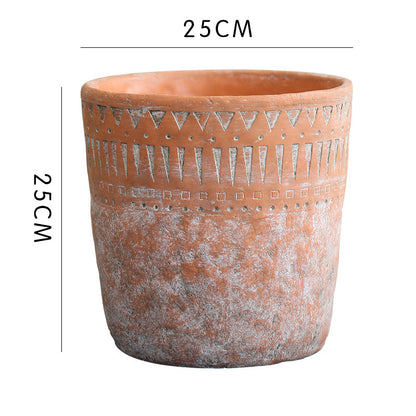 Pot En Terre Cuite Africaine Vintage Pour Jardin Interieur Avec Patine Terracotta Authentique