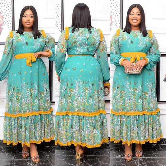 Nouvel Ensemble de Vetements Féminins Inspiration Africaine Best Seller en Europe et Amérique