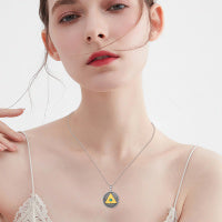 Pendentif Œil d'Horus en Argent Sterling Turquoise Bijou Pyramide Égyptien Ornement Sacré