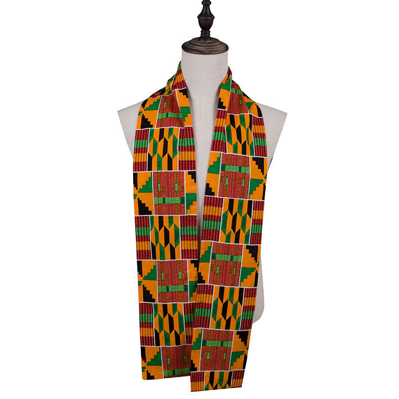 Écharpe Africaine En Coton Unisexe Polyvalente Pour Hommes Et Femmes Style Décontracté Chic Pour Toutes Occasions