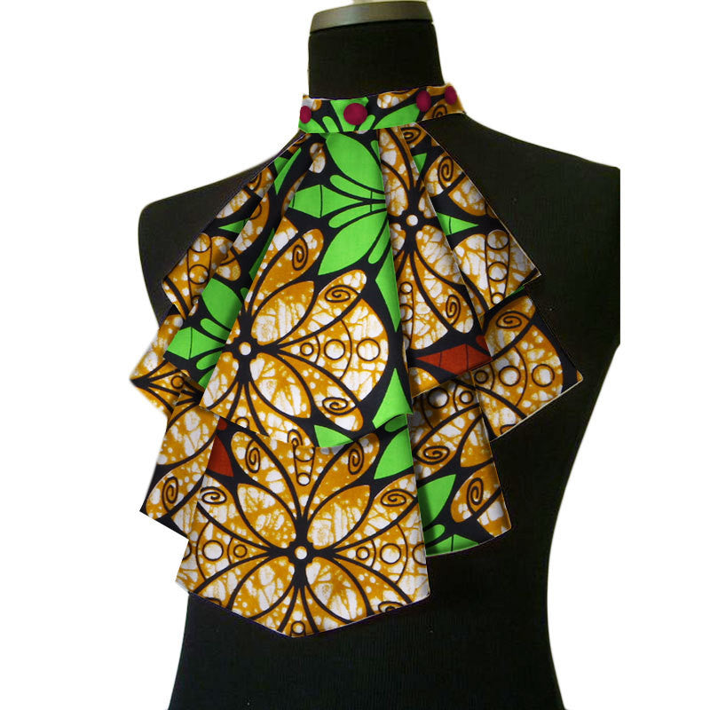 Nœud Papillon Africain Style Ethnique Floral Pour Femmes Chic Et Moderne Accessoire Tendance
