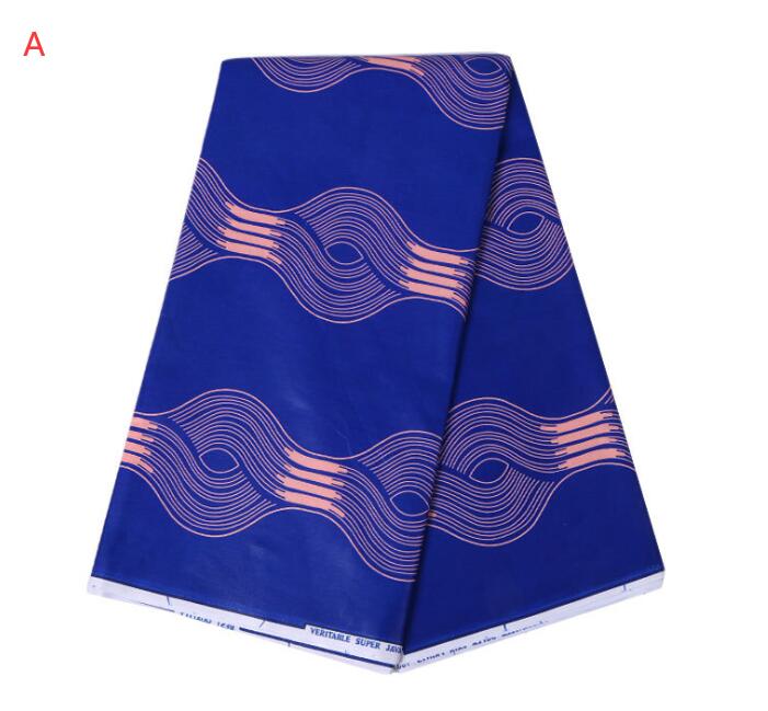 Tissu Wax Africain En Coton 100 Pour Cent Imprimé Par Lot De 6 Yards Vendu Par Pièce Couleurs Riches