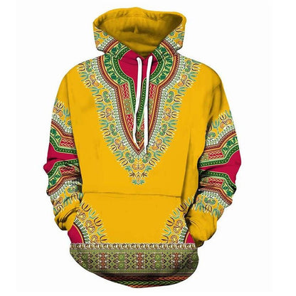 Sweat À Capuche 3D Folklore Africain Unisexe Pour Hommes et Femmes Look Streetwear Moderne