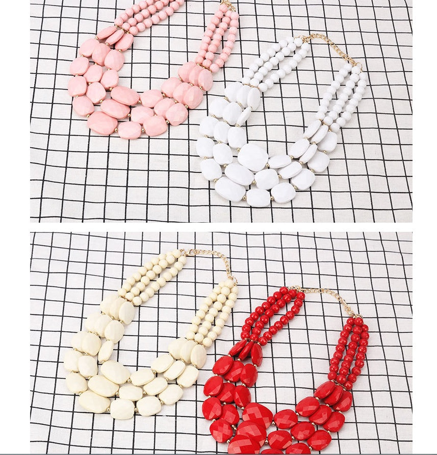 Ensemble Bijoux Bib Africain Perles Qui Brillent Comme Cristal Léger Confortable Pour Mariages Nigérians