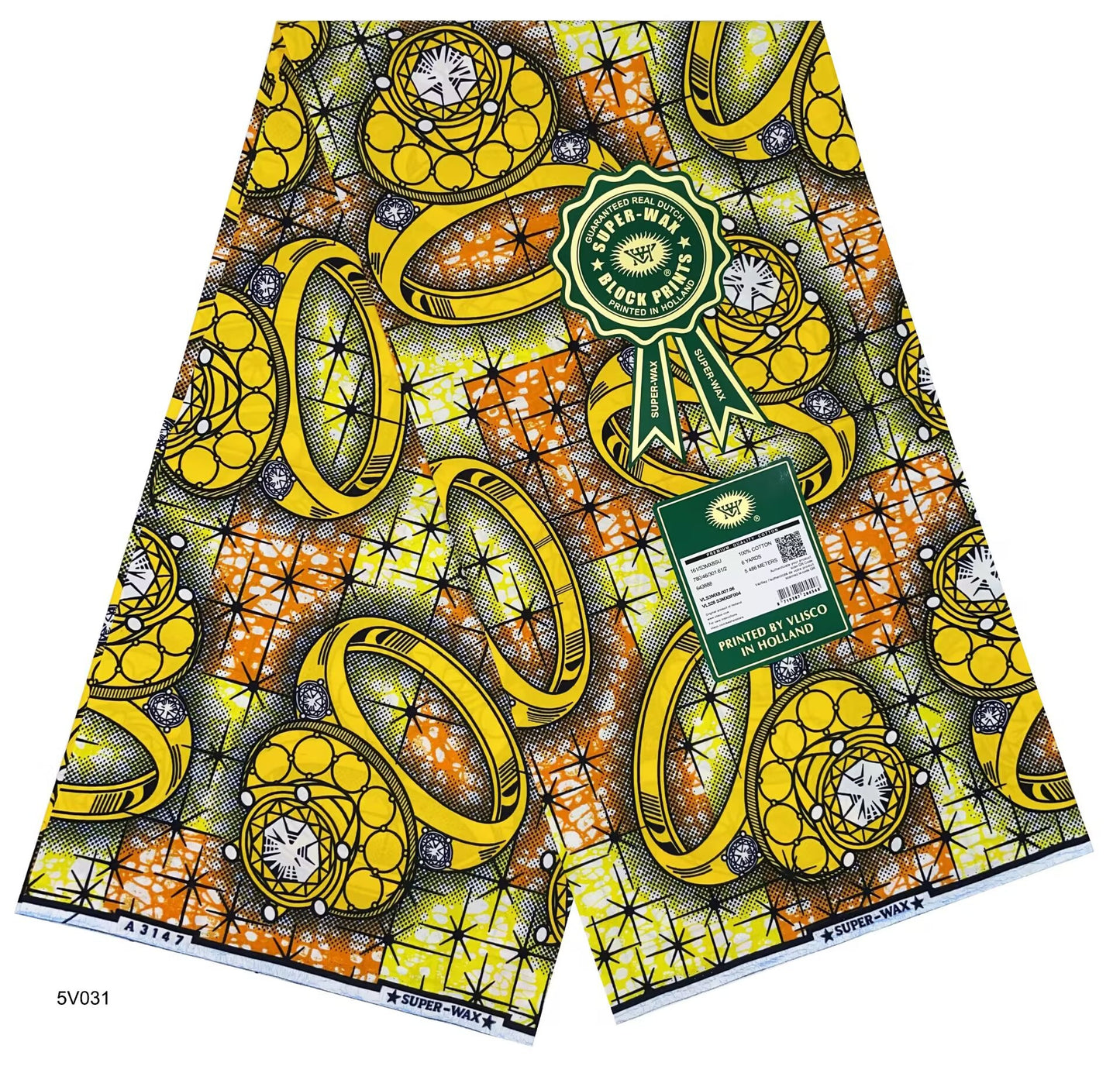 Tissu Wax Imprimé Africain Super Wax Avec 46 Motifs Différents Design 1 À Design 46 Pour Créations Printanières Été