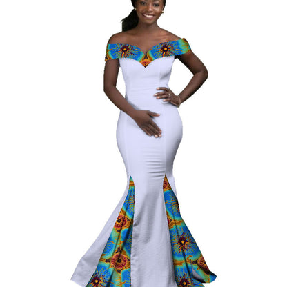Robe Longue Wax Ankara Pour Femmes En Coton Imprimé Authentique Africaine Chic Moderne