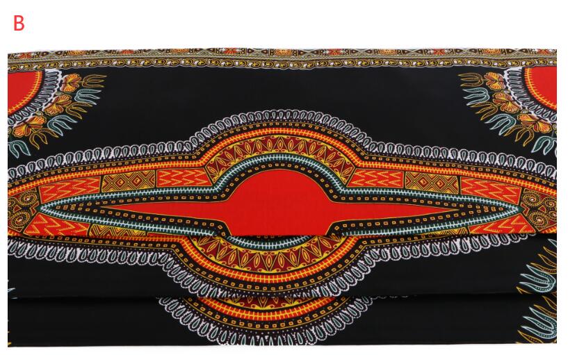 Tissu Wax Africain En Coton 100 Pour Cent Imprimé Par Lot De 6 Yards Vendu Par Pièce Couleurs Riches