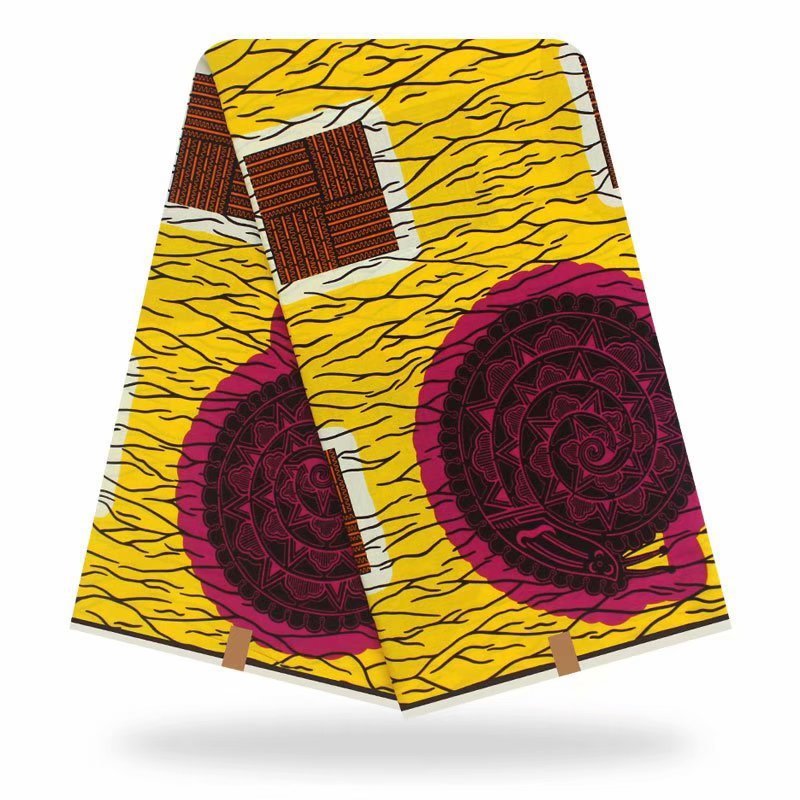 Tissu Coton Africain Batik 100 Pour Couture Vêtements Accessoires Décoration Motif Batik Traditionnel Respirant Léger