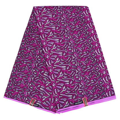 Tissu Batik Africain Polyester 100 Pourcent Motifs Riches Durable Pour Couture Déco DIY