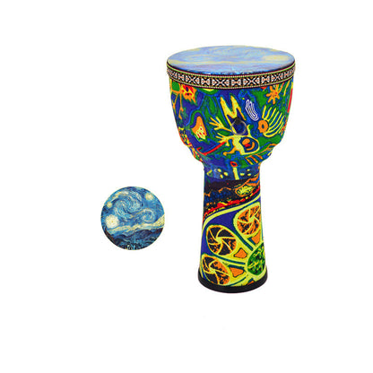 Tambour Africain pour Enfants 8,5 Pouces en PVC Léger et Sûr Instrument de Développement Musique pour Débutants