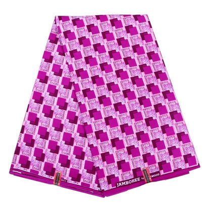 Tissu Batik Africain Polyester 100 Pourcent Motifs Riches Durable Pour Couture Déco DIY