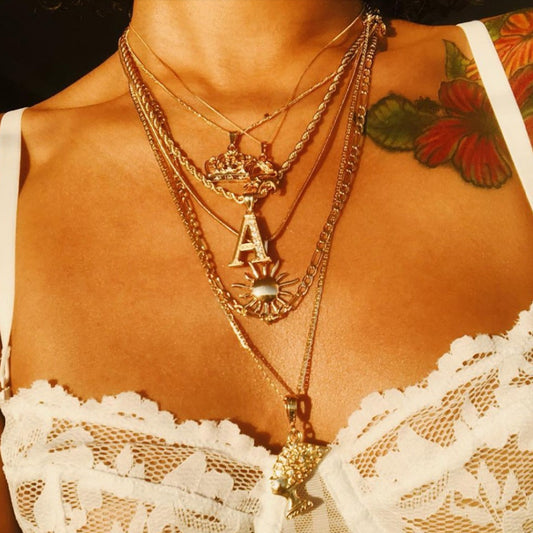 Collier Vintage Égyptien Pharaon Pour Femme Alliage Durable Élégance Intemporelle et Style Historique