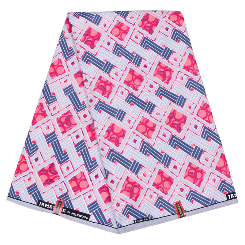 Tissu Batik Africain Polyester 100 Pourcent Motifs Riches Durable Pour Couture Déco DIY