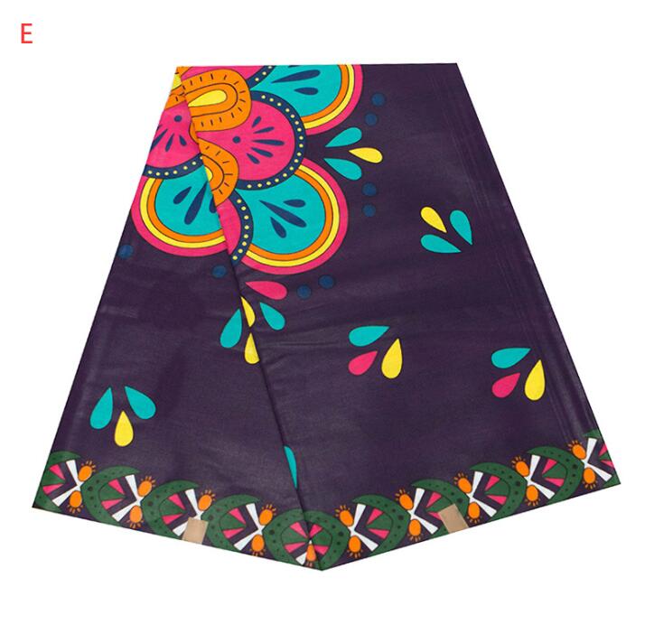 Tissu Wax Africain En Coton 100 Pour Cent Imprimé Par Lot De 6 Yards Vendu Par Pièce Couleurs Riches