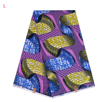 Tissu Wax Africain En Coton 100 Pour Cent Imprimé Par Lot De 6 Yards Vendu Par Pièce Couleurs Riches