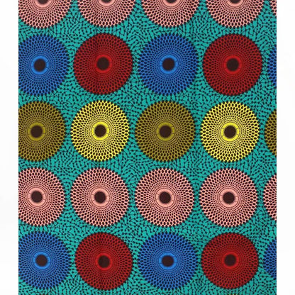 Tissu Batik Africain Wax 6 Yards 5,4 M Longueur Largeur 113 Cm Coton Durable Pour Couture Et Projets DIY