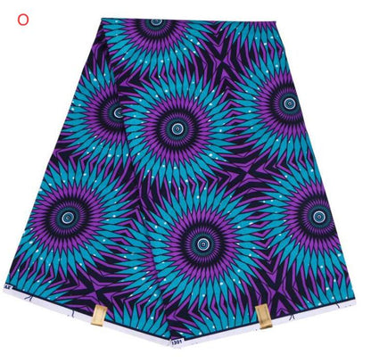 Tissu Wax Africain En Coton 100 Pour Cent Imprimé Par Lot De 6 Yards Vendu Par Pièce Couleurs Riches