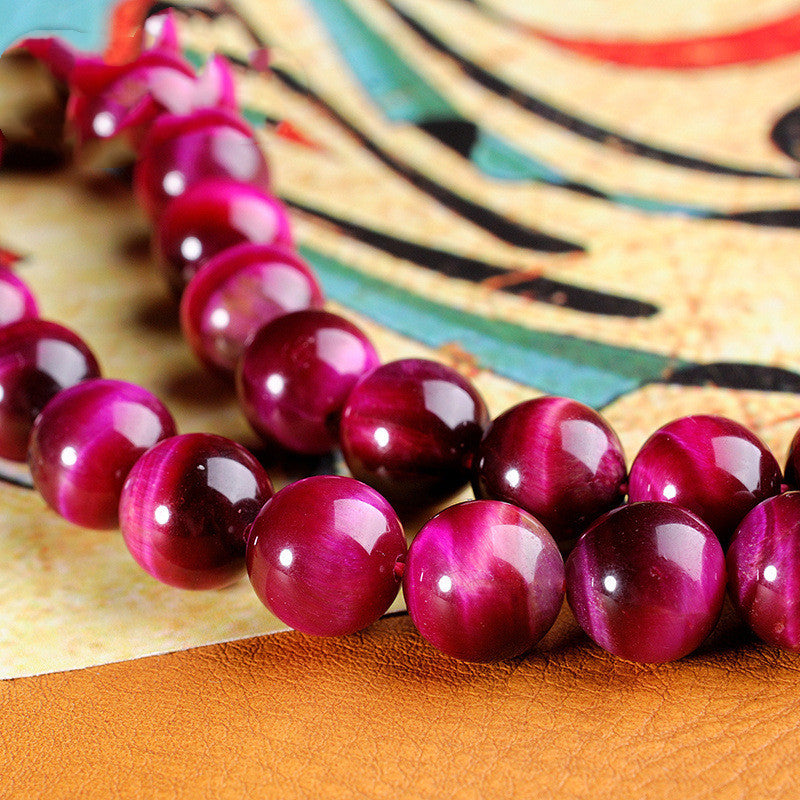 Perles Rondes Œil De Tigre Naturel Afrique Du Sud Pour Bijoux Et Artisanat Coloré