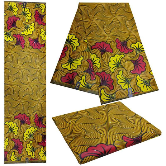 Tissu Wax Africain National Wind Pour Couture Et DIY Texture Riche Douceur Durable Motifs Authentiques