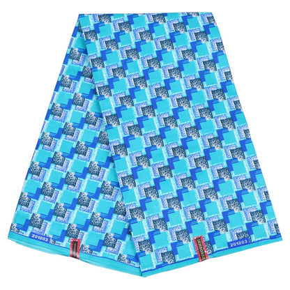 Tissu Batik Africain Polyester 100 Pourcent Motifs Riches Durable Pour Couture Déco DIY